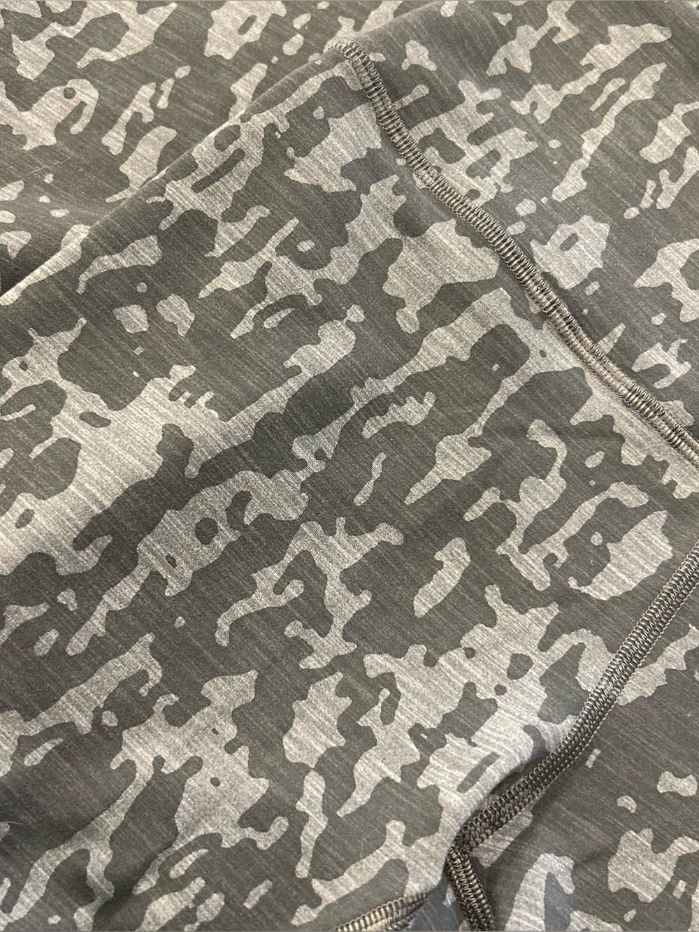 Lululemon Gray Camo High wasted Wonder Train Leggings